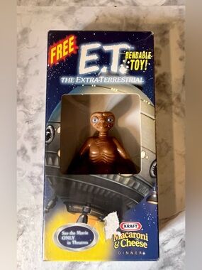 E.T. The Extra-Terrestrial Kraft Macaroni & Cheese Bendable Toy 2002